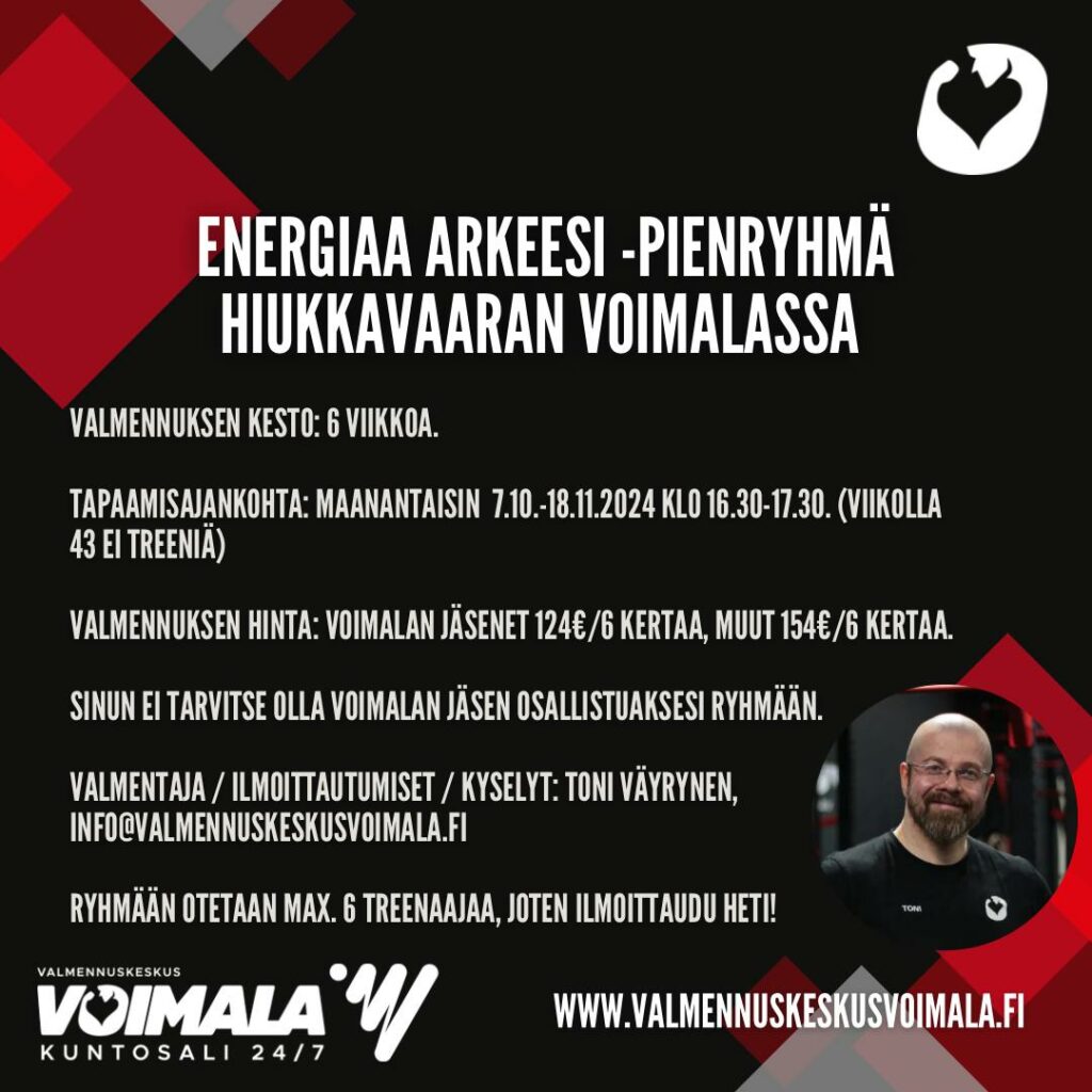 Energiaa arkeesi -pienryhmä Hiukkavaaran Voimalassa