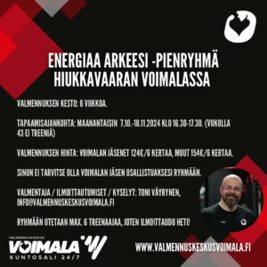 Energiaa arkeesi -pienryhmä Hiukkavaaran Voimalassa